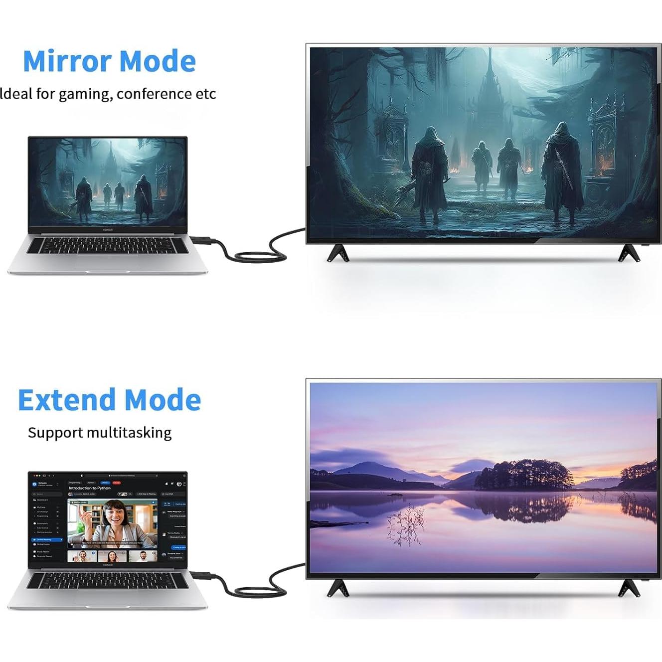 Adaptador DisplayPort a VGA Seefeful 1.83m Full HD 1080P