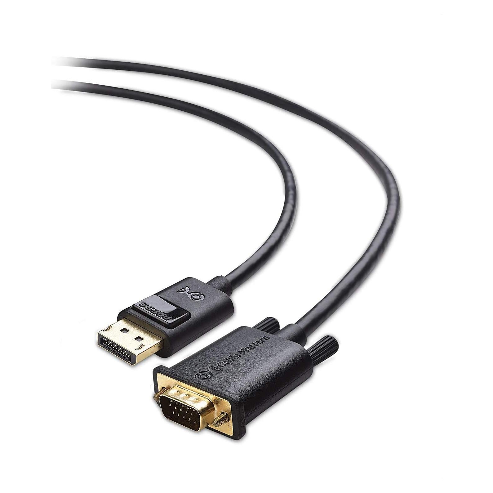 Cable DisplayPort a VGA 0.91m Cable Matters Conectores Oro