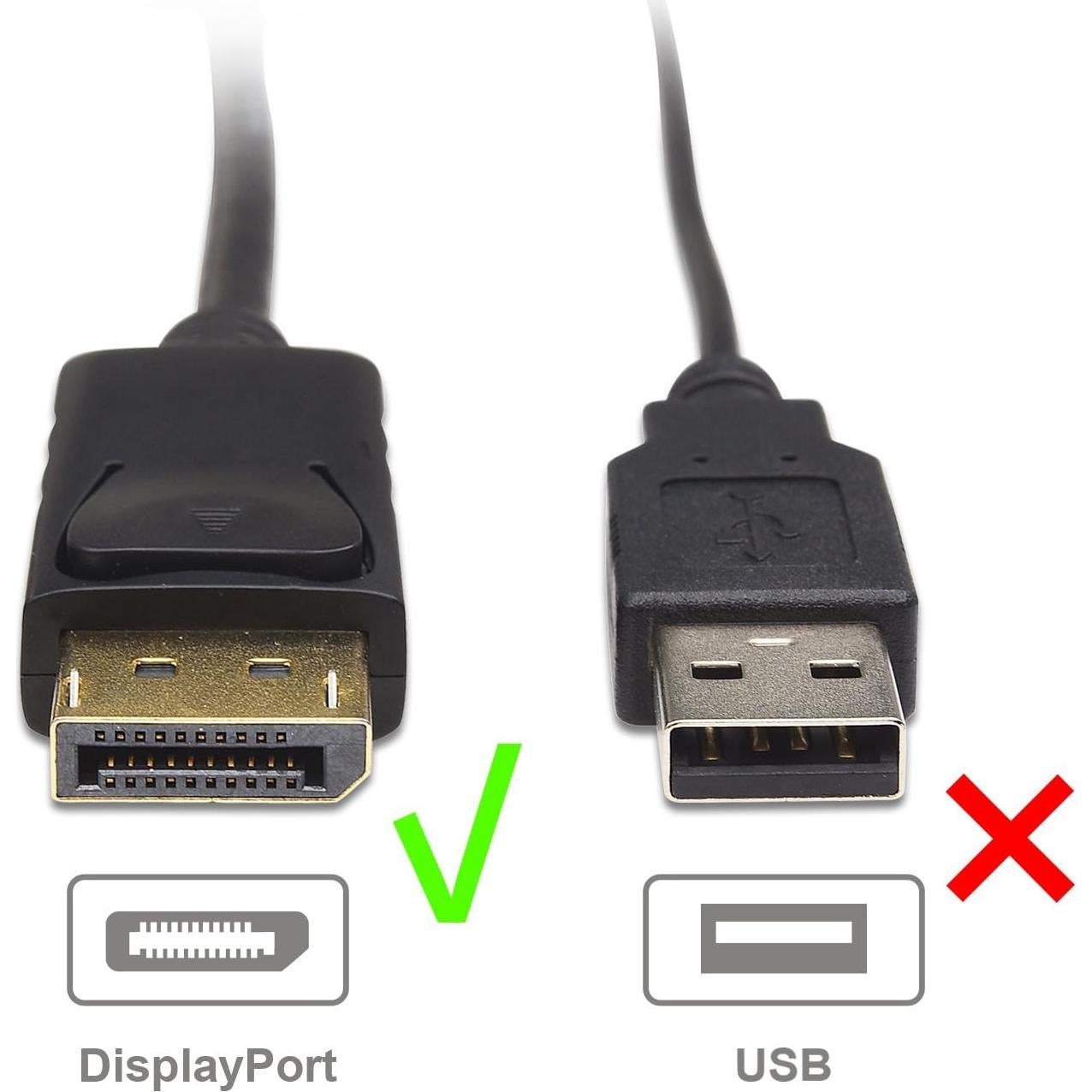 Cable DisplayPort a VGA 0.91m Cable Matters Conectores Oro