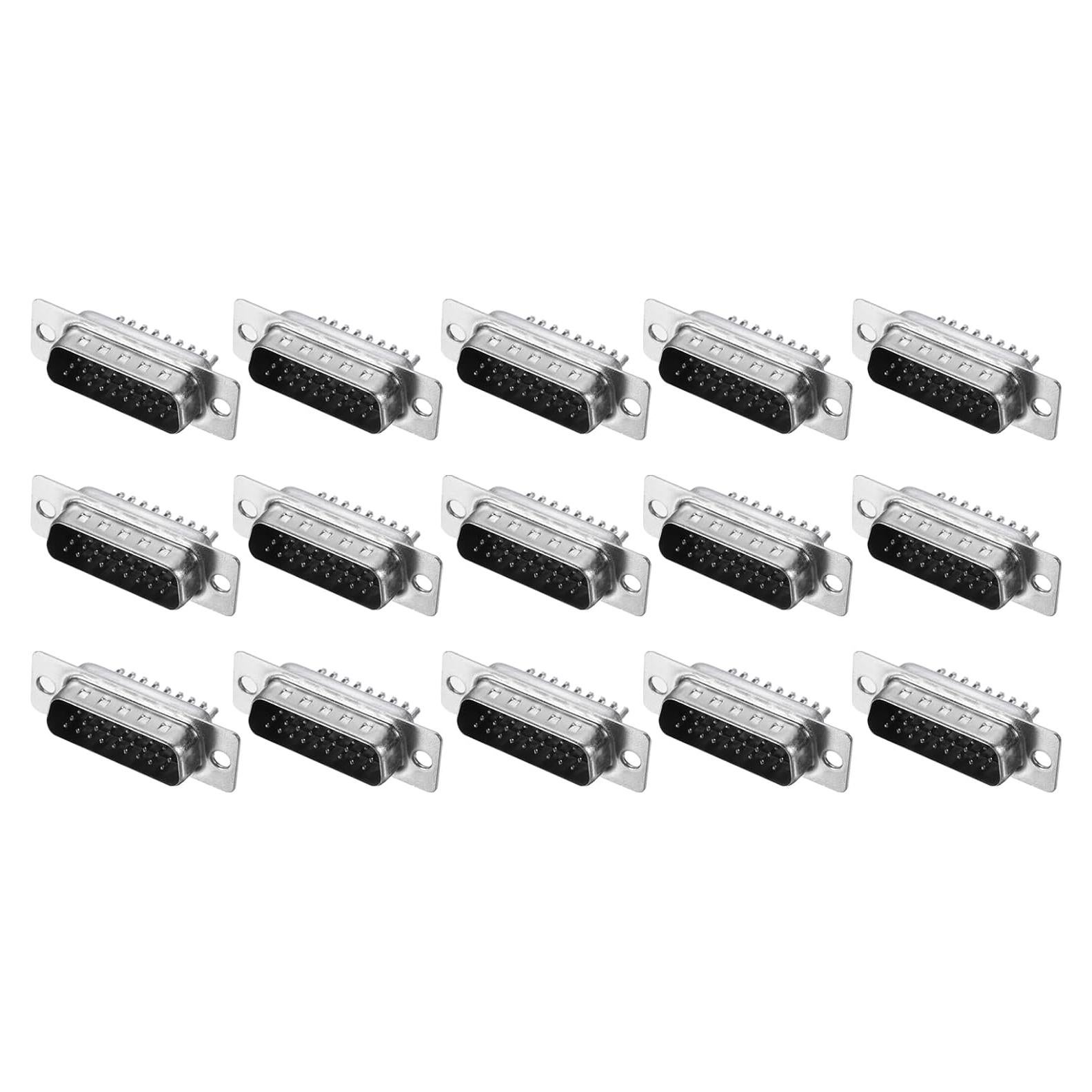 Conector D-sub Macho 26 Pines uxcell - Paquete de 15 Unidades