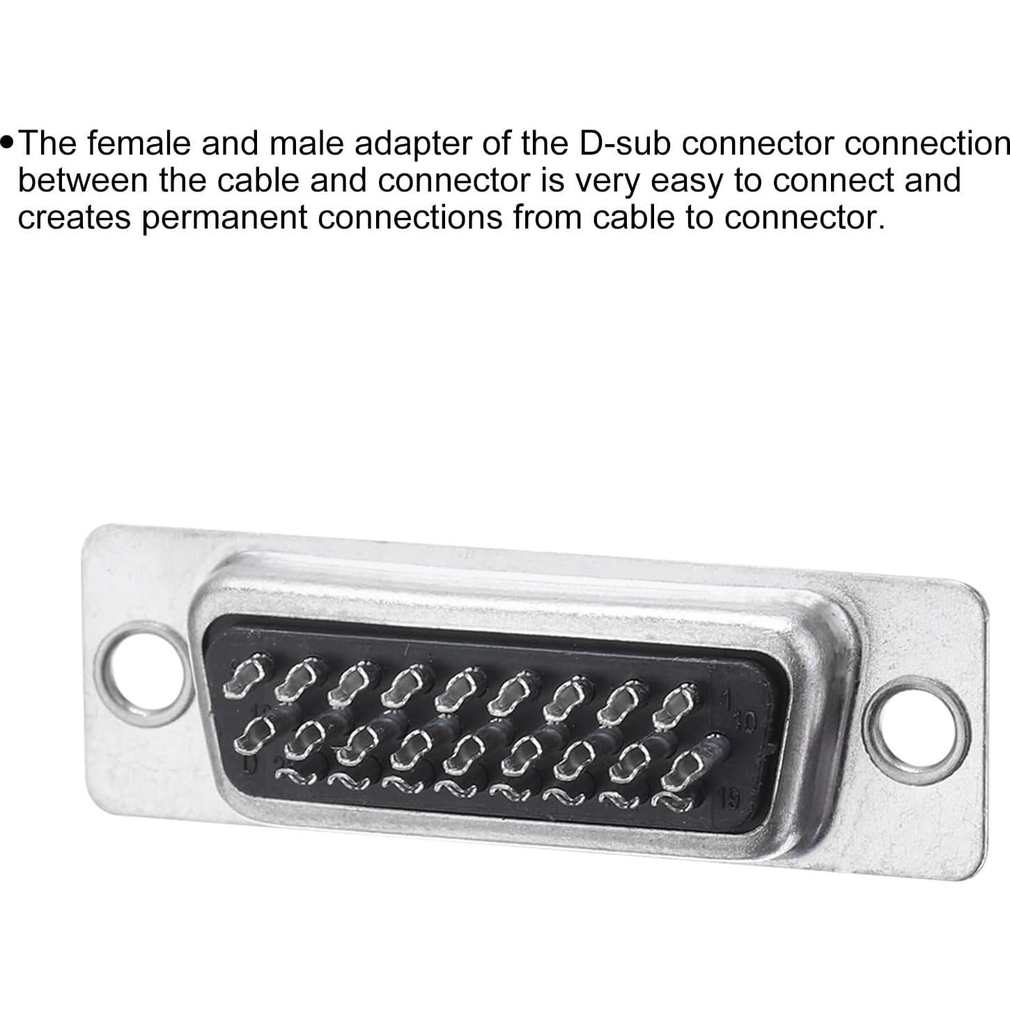 Conector D-sub Macho 26 Pines uxcell - Paquete de 15 Unidades