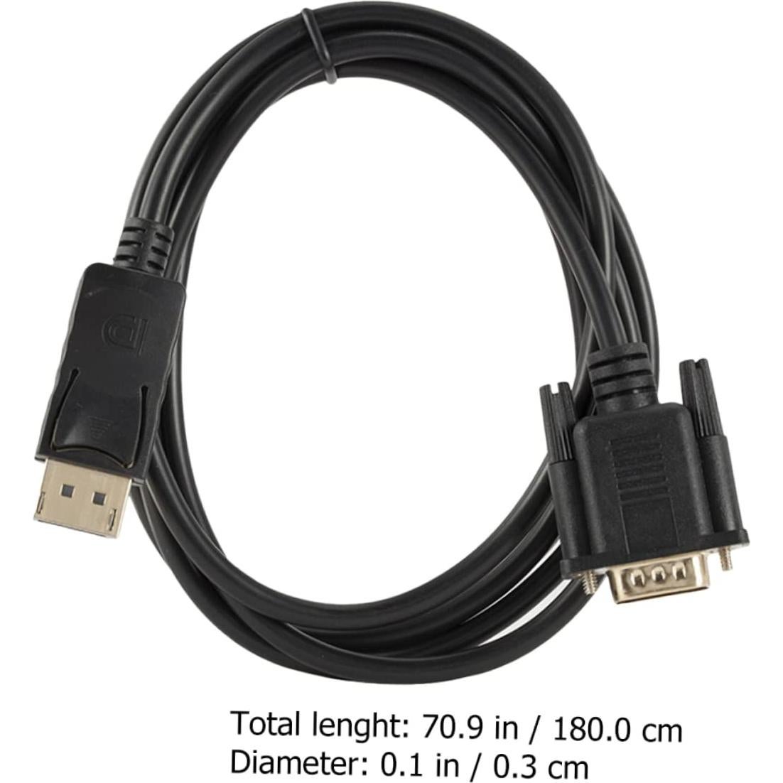 Cable DisplayPort a VGA POPETPOP 1.8m Conector Dorado