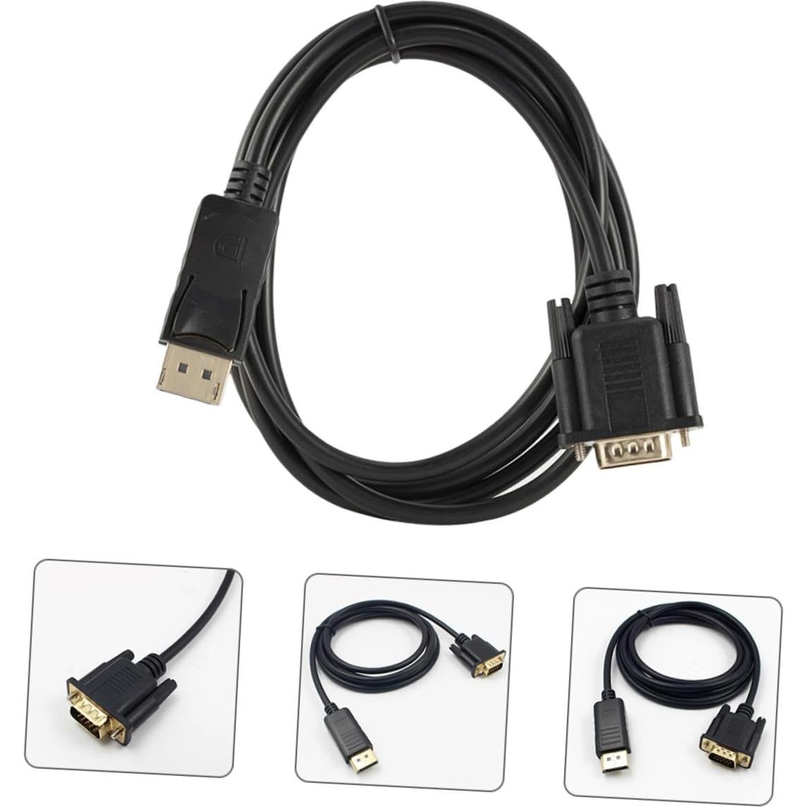 Cable DisplayPort a VGA POPETPOP 1.8m Conector Dorado