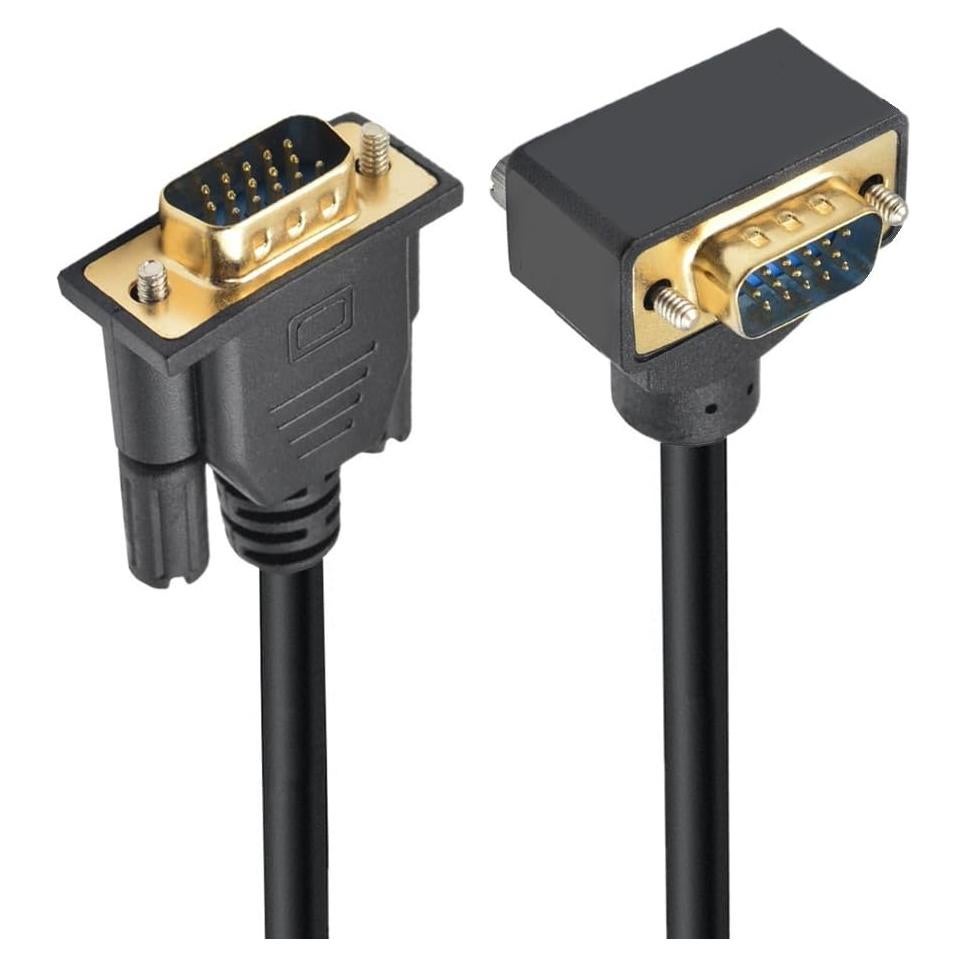 Cable VGA RGB Macho a Macho 1.0m 90 Grados CY para Monitor