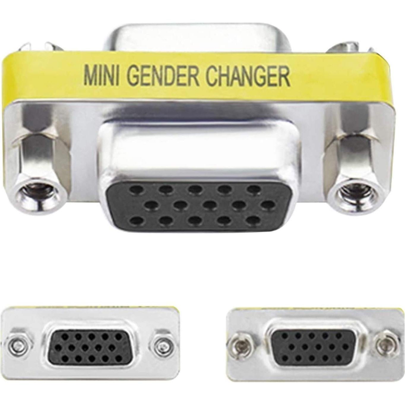 Acoplador VGA Femenino a Femenino 15 Pines 5 Pack AYECEHI