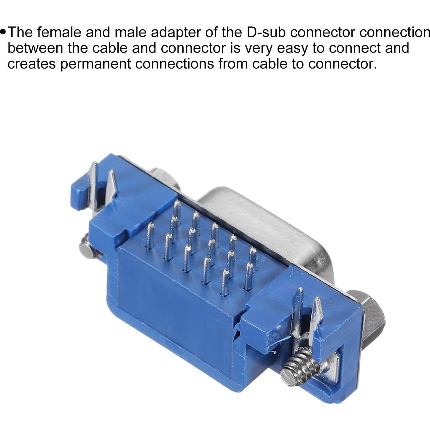 Conector VGA15 Femenino uxcell 15 Pines 3 Filas Paquete 15 Unidades