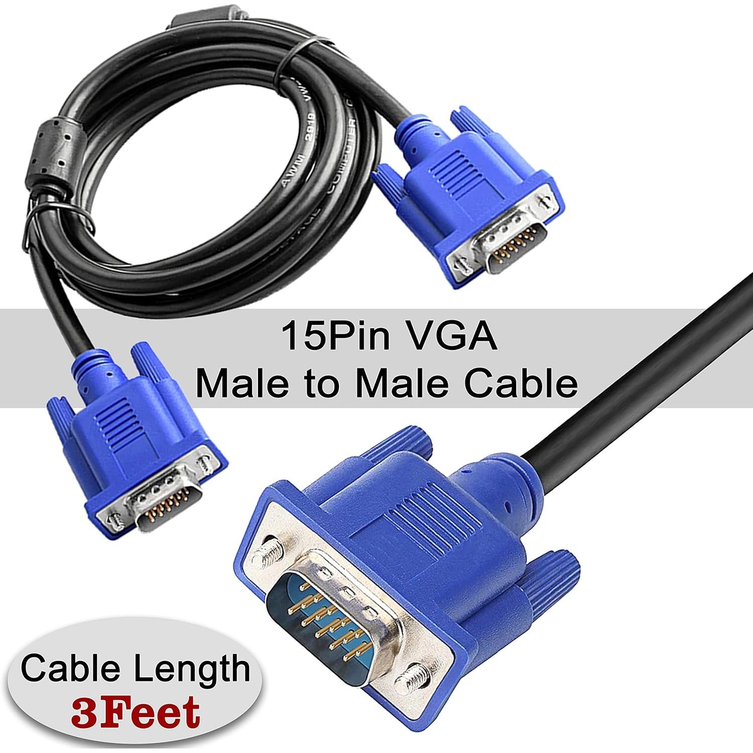 Cables VGA Macho a Macho SaiTech IT 2 Pack 0.91m