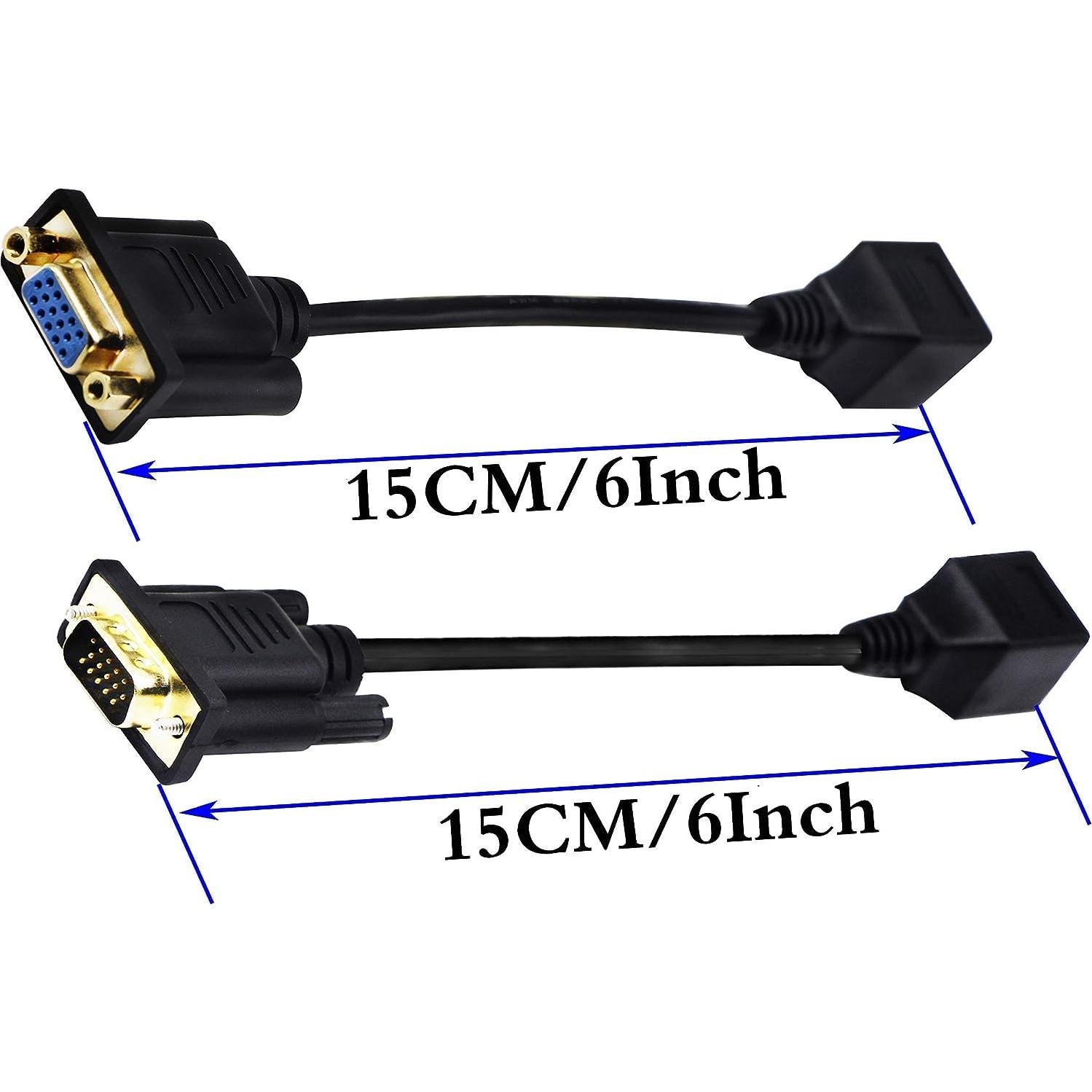Cable RJ45 a VGA zdyCGTime 15CM 2Pack Hembra/Macho