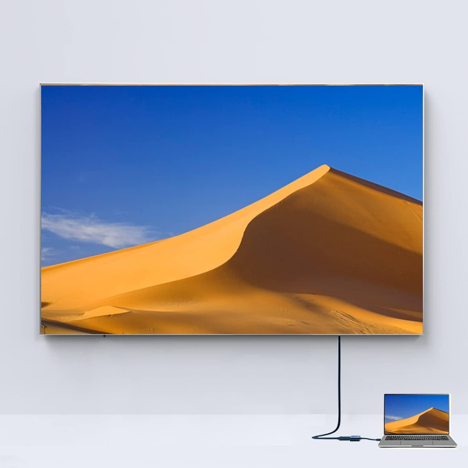 Adaptador DisplayPort a VGA TAIMEIDE 1080p Chapado en Oro