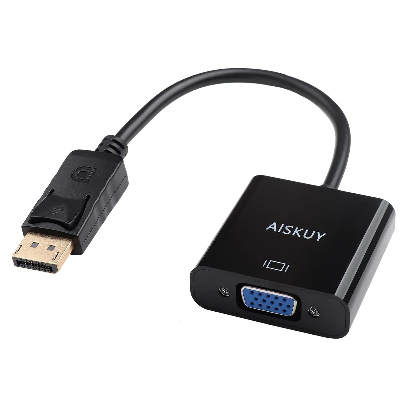 Adaptador DisplayPort a VGA AISKUY 1920x1080 32g