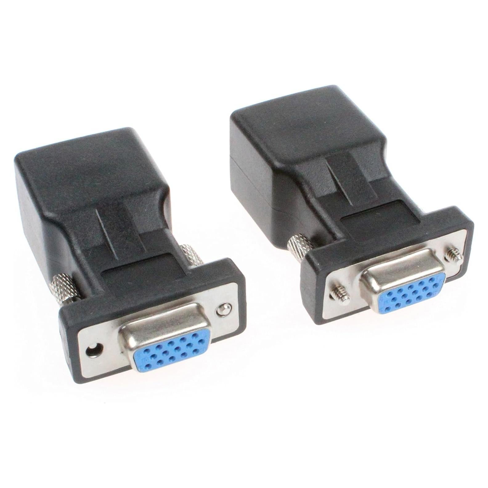 Adaptador VGA a RJ45 NOYITO - Paquete de 2 - Soporta 1080P