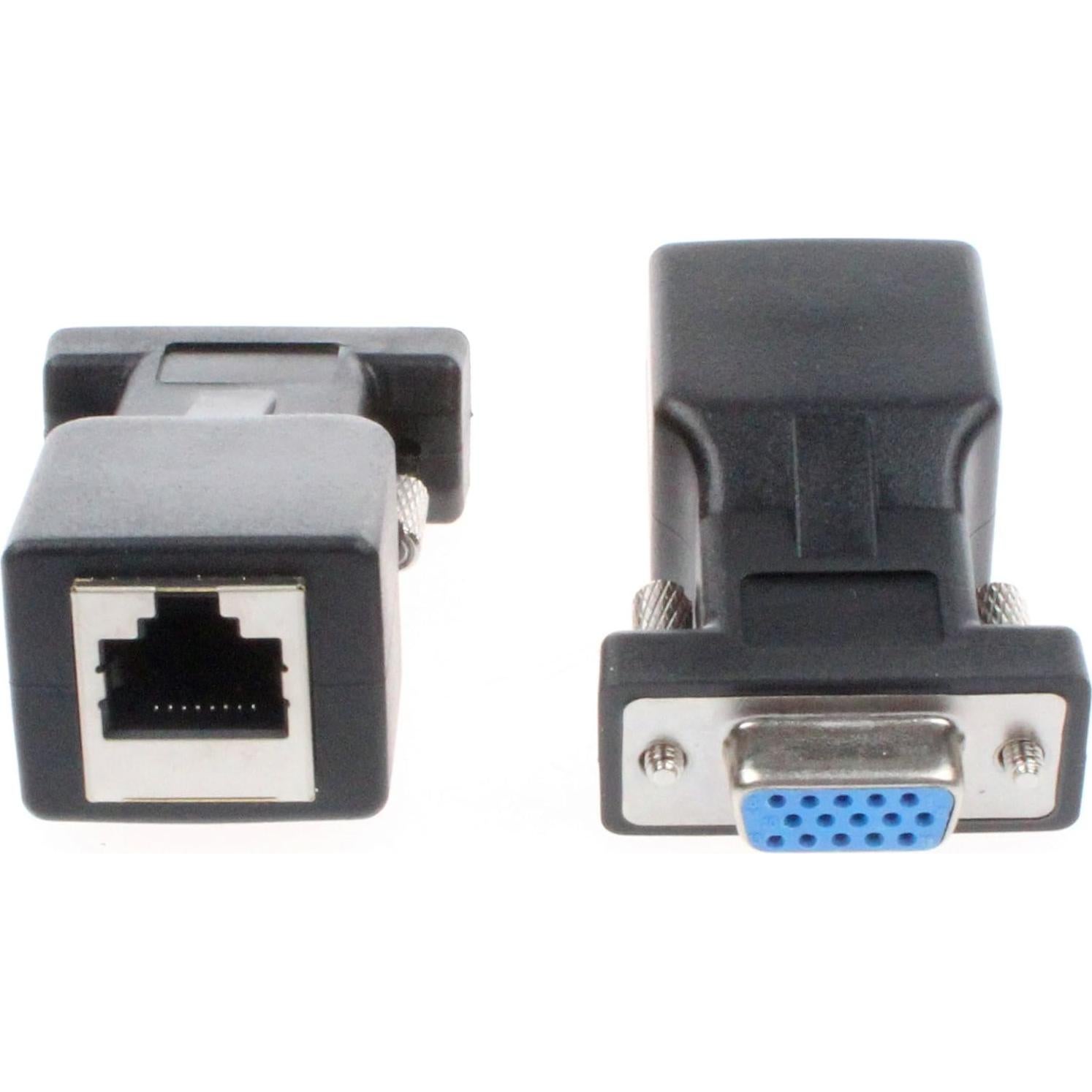 Adaptador VGA a RJ45 NOYITO - Paquete de 2 - Soporta 1080P