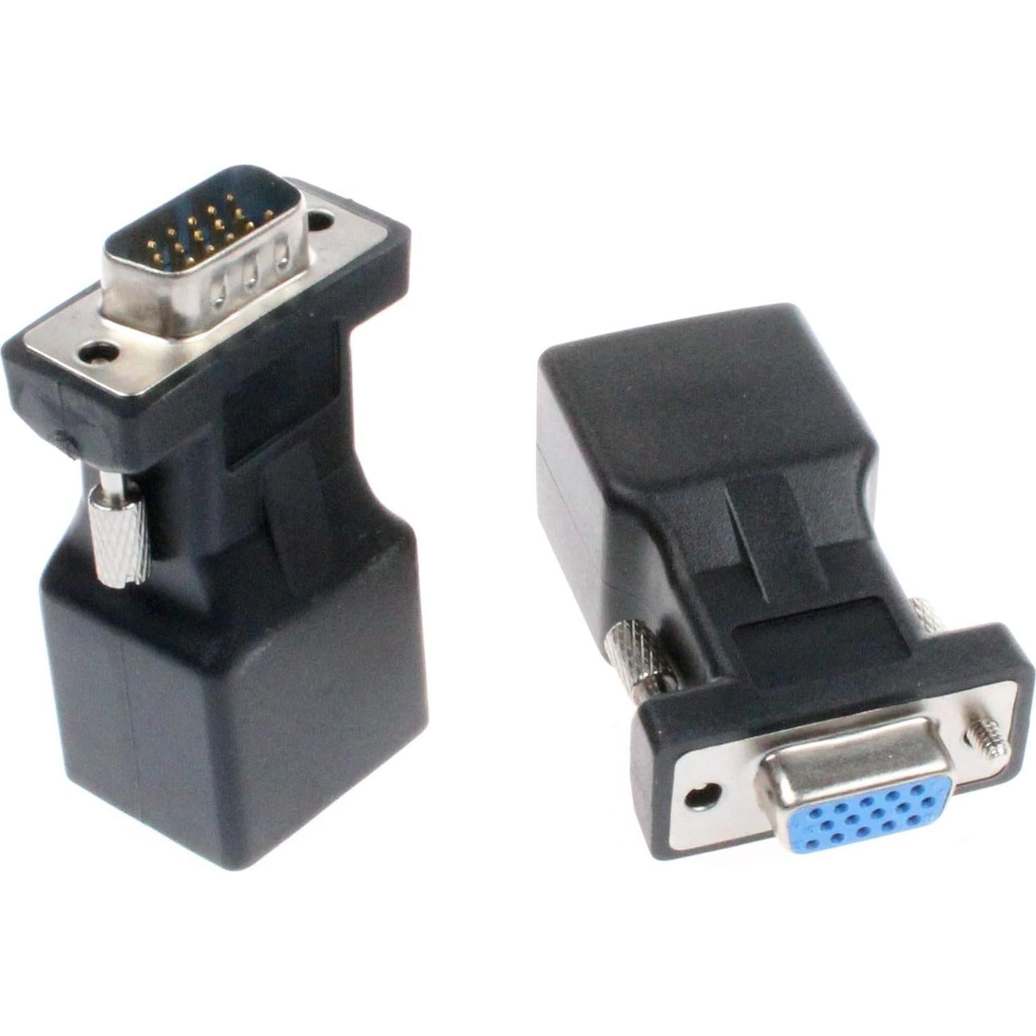 Adaptador VGA a RJ45 NOYITO - Paquete de 2 - Soporta 1080P