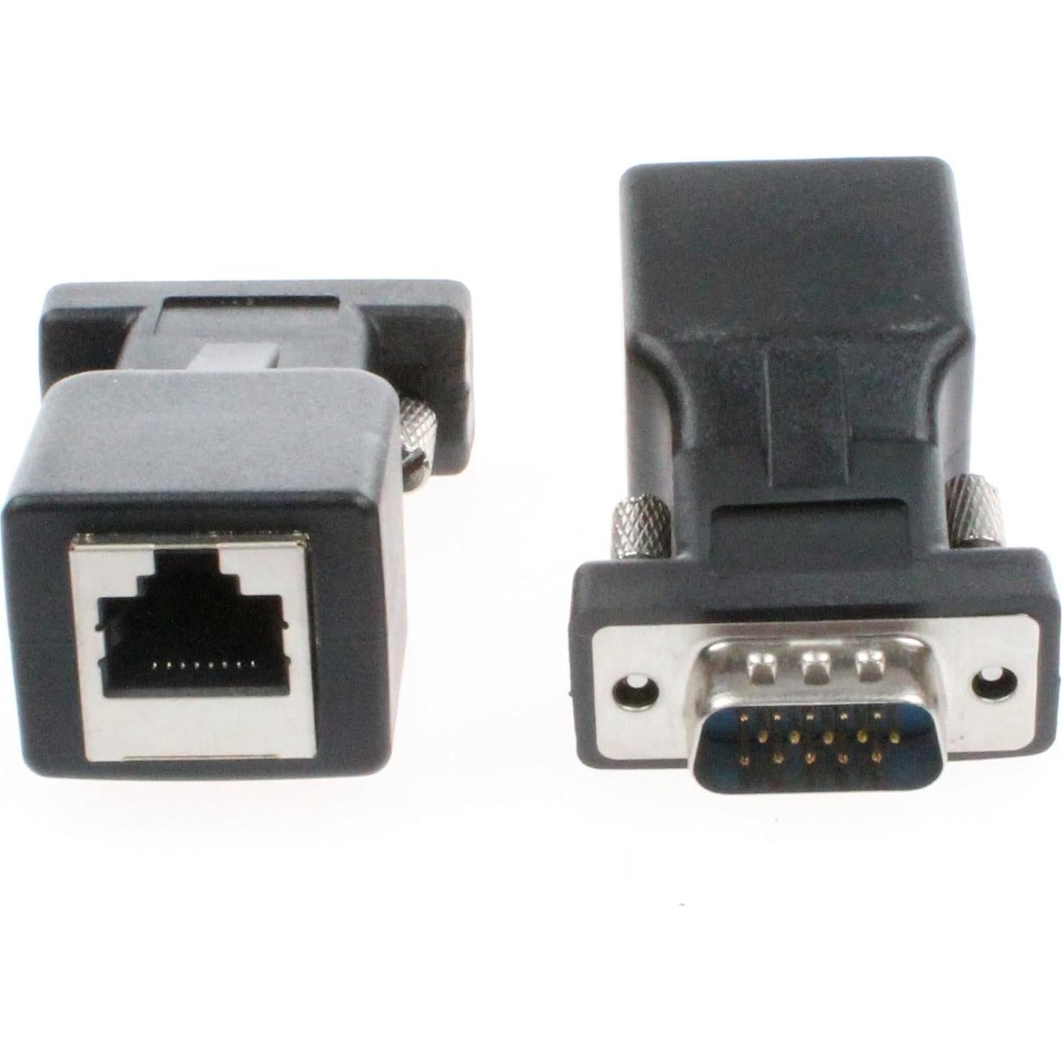 Adaptador VGA a RJ45 NOYITO - Paquete de 2 - Soporta 1080P