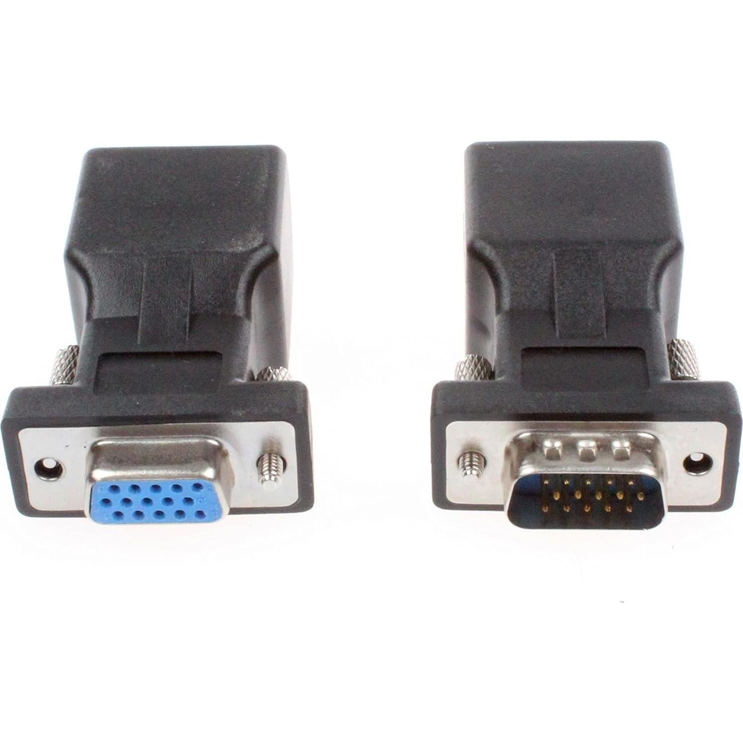 Adaptador VGA a RJ45 NOYITO - Paquete de 2 - Soporta 1080P