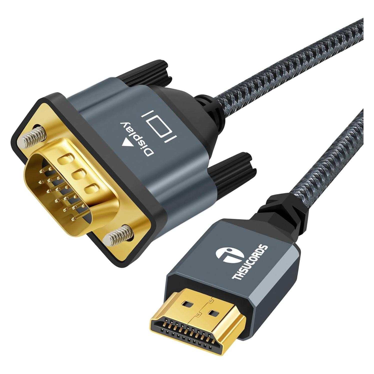 Cable HDMI a VGA 2M Thsucords 1080P Unidireccional
