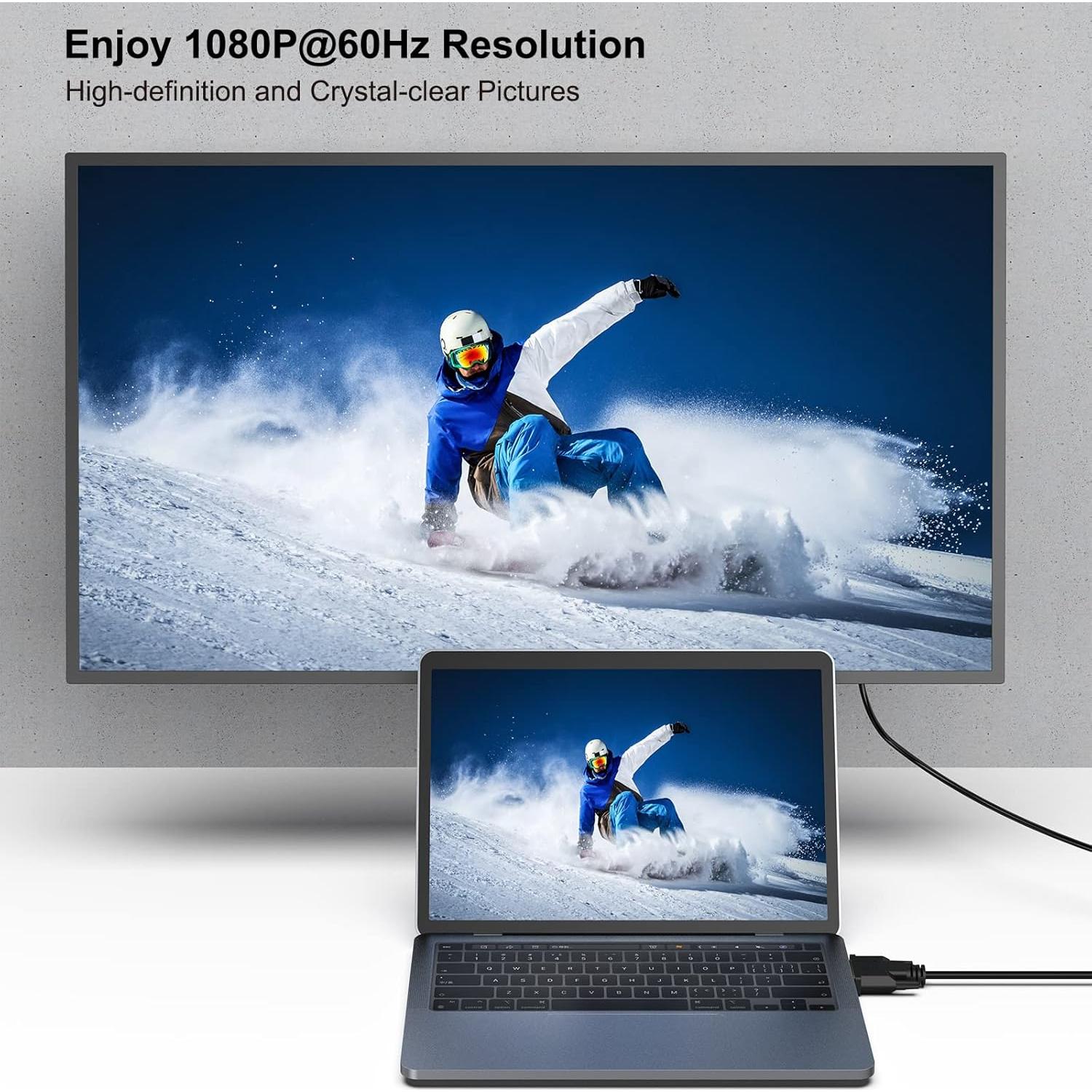 Adaptador DVI-D a VGA Benfei 3 Metros Macho a Macho