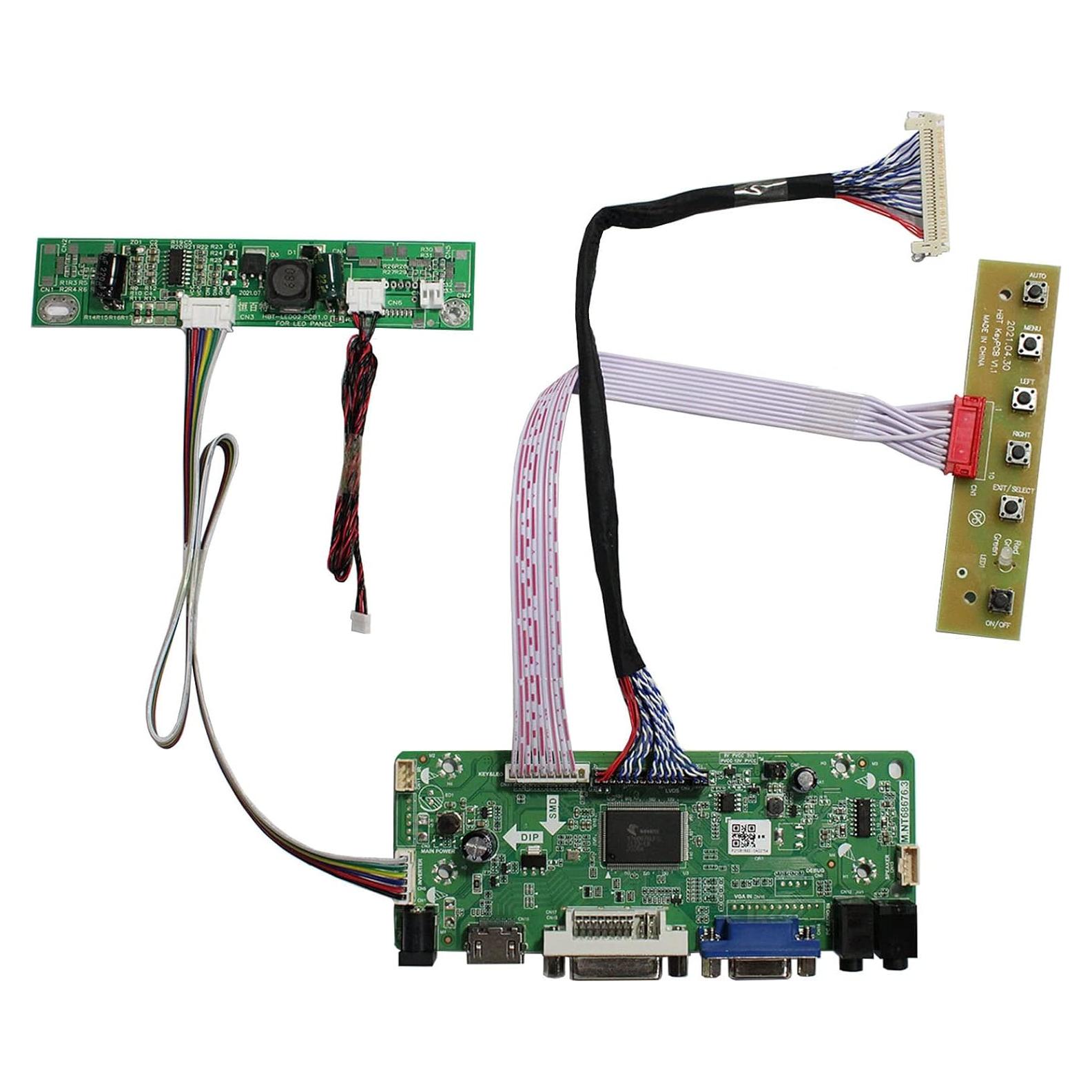 Controlador LCD DVI VGA LCDBOARD 21.5" 23" 27" 1920x1080