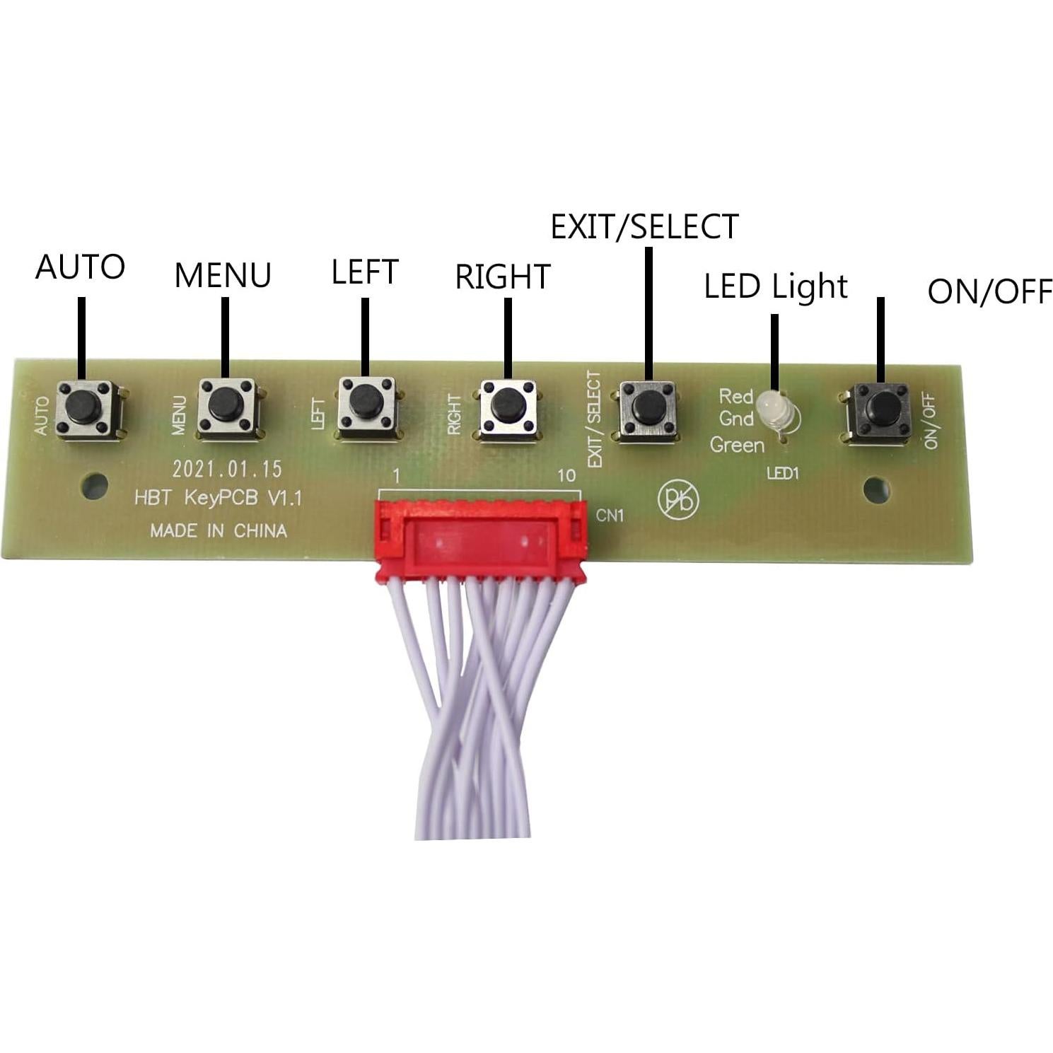 Controlador LCD DVI VGA LCDBOARD 21.5" 23" 27" 1920x1080