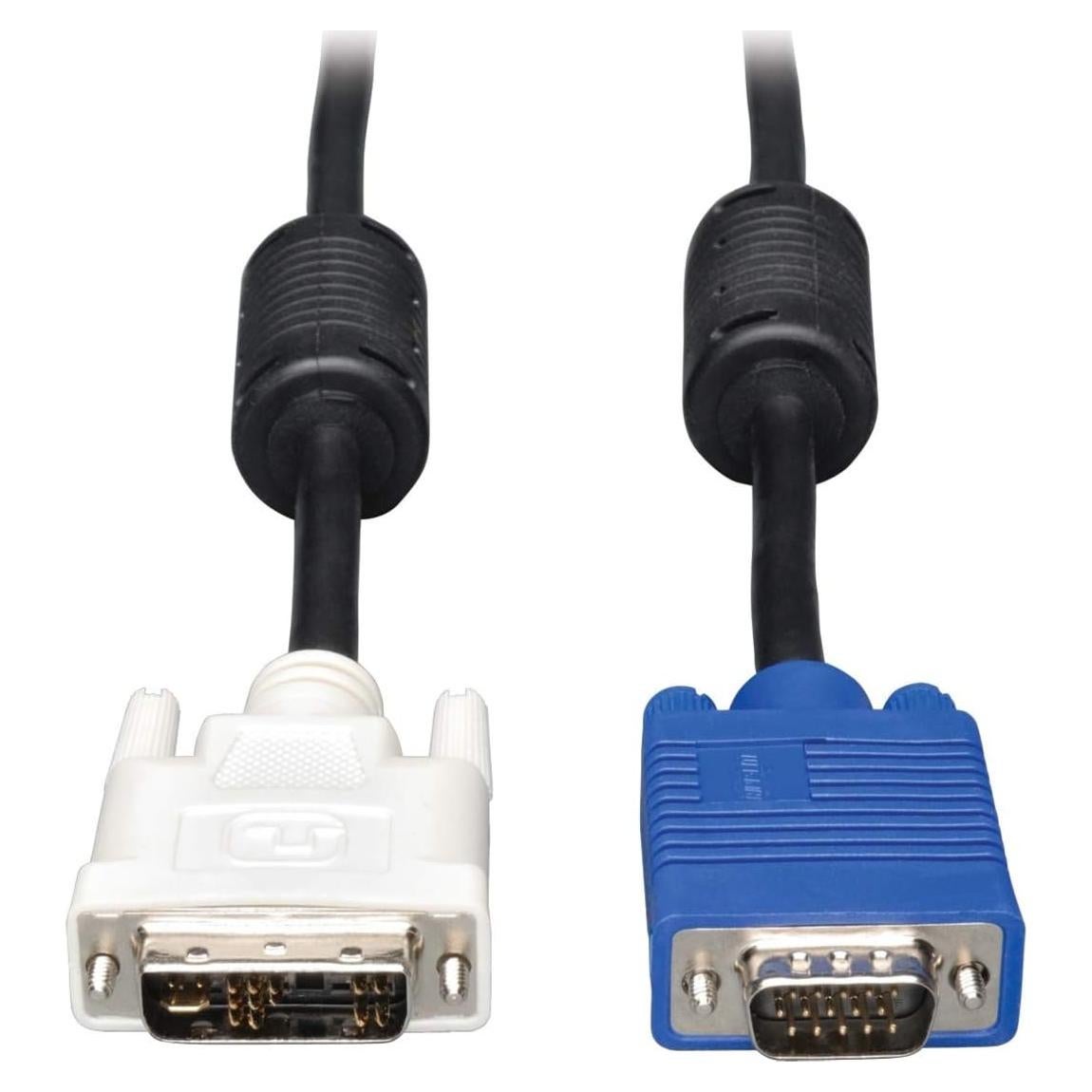 Cable DVI a VGA Tripp Lite 0.91 m, Negro, Alta Resolución