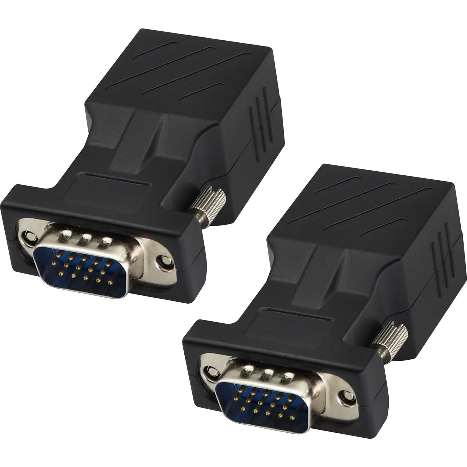 Adaptador VGA a RJ45 2-Pack AAOTOKK 720P 1080P