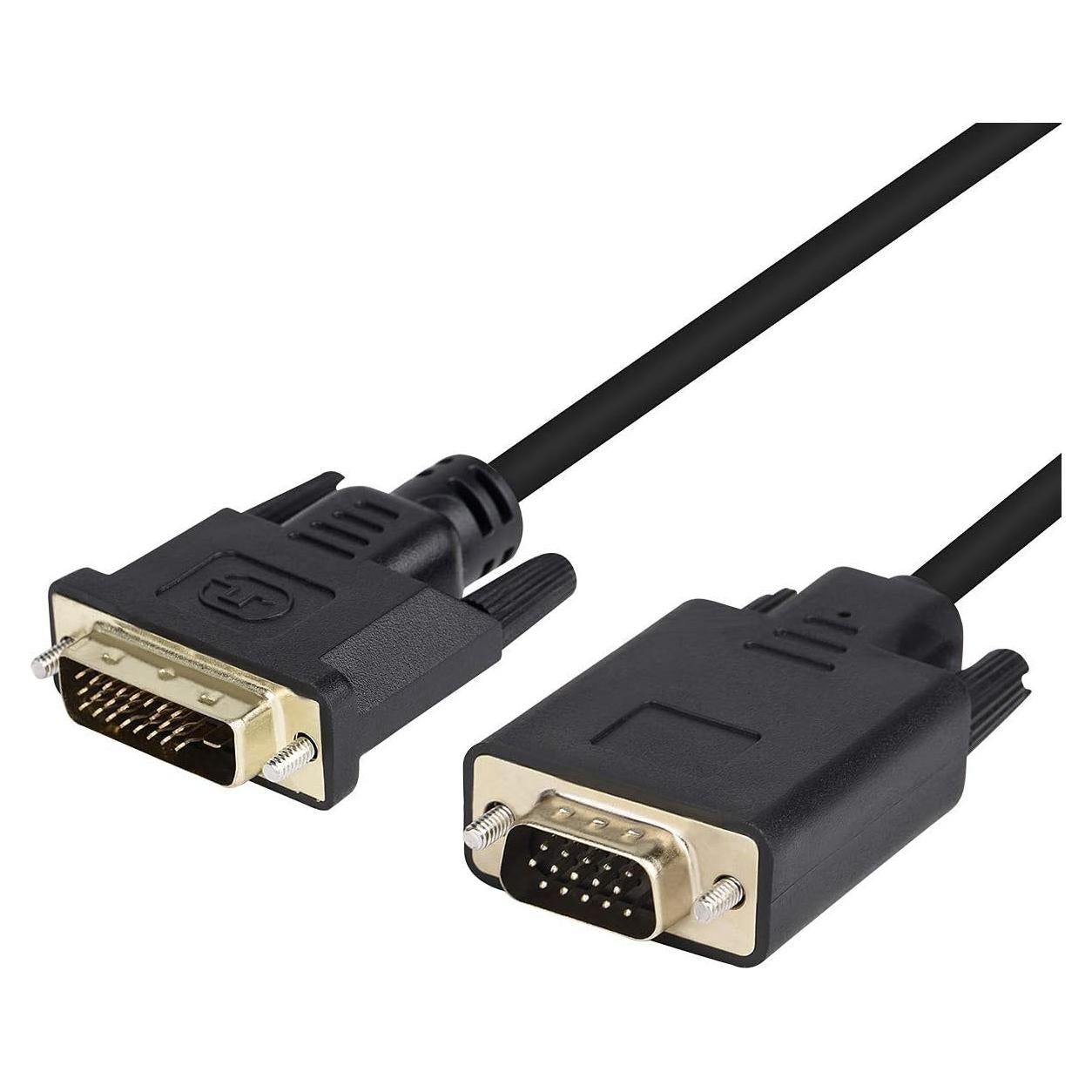 Cable DVI a VGA Wonlyus 1.0m Macho a Macho 1080p
