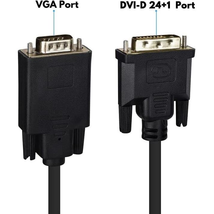 Cable DVI a VGA Wonlyus 1.0m Macho a Macho 1080p