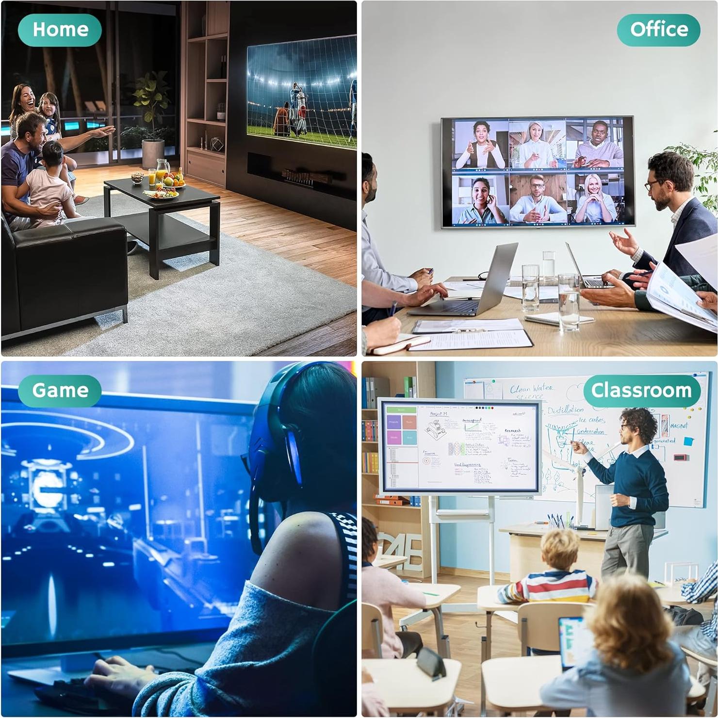 Cable DisplayPort a VGA Kxable 10.67 m 1080P HD Negro