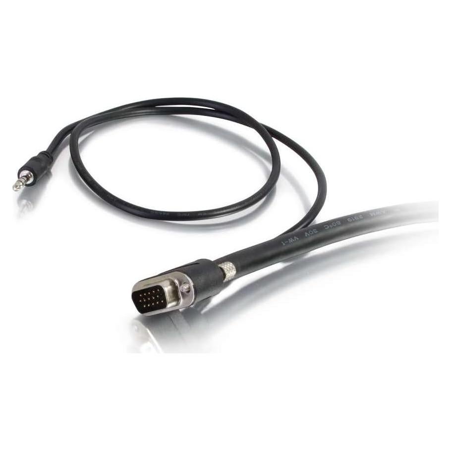 Cable VGA + Audio 3.5mm C2G 50225 1.82m Instalación Pared