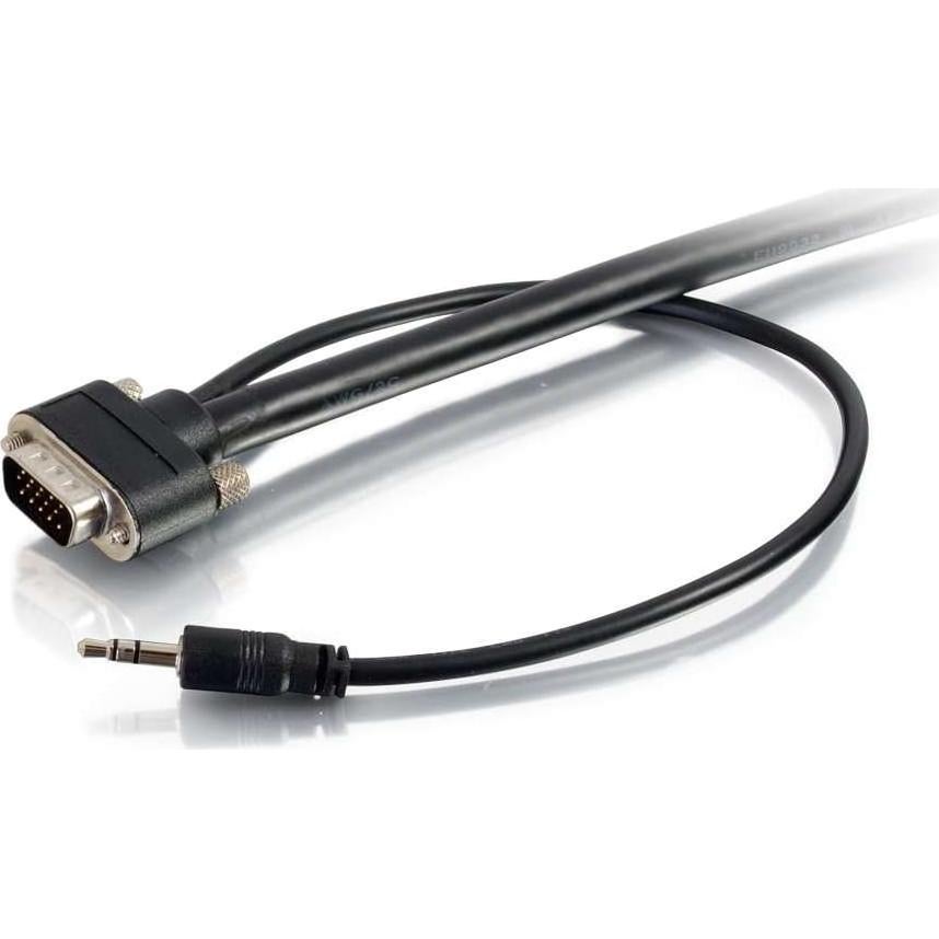 Cable VGA + Audio 3.5mm C2G 50225 1.82m Instalación Pared