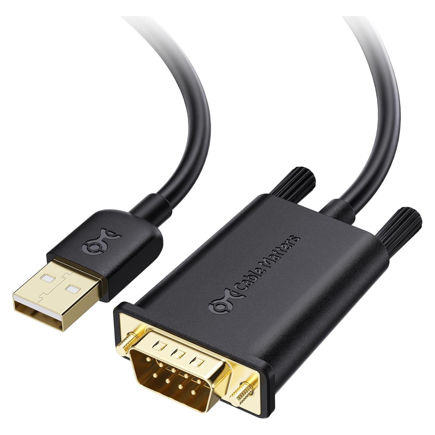 Adaptador USB a Serial Cable Macho a Macho 1.83m Cable Matters