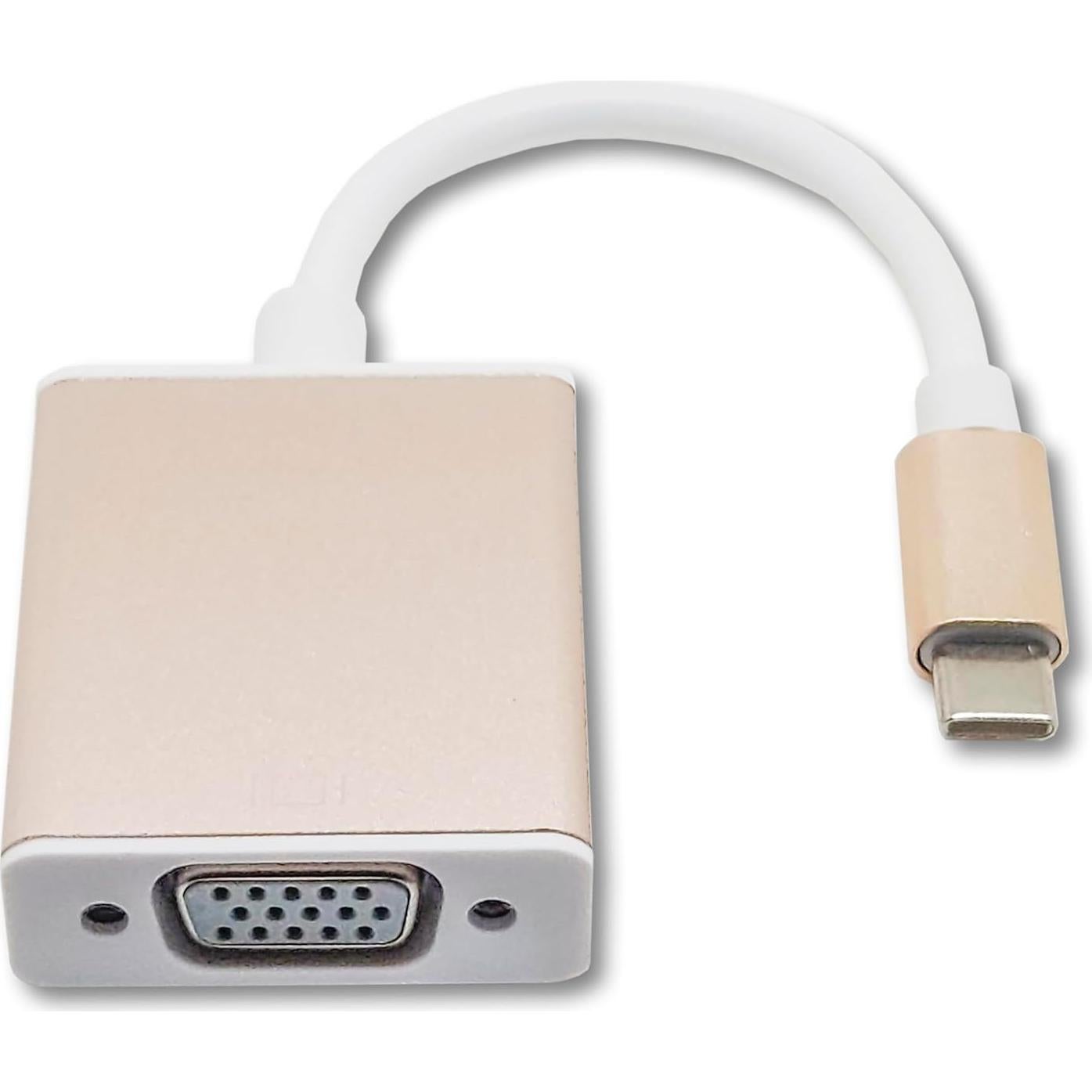 Adaptador USB-C a VGA 1080P Sonilco Rosa Dorado