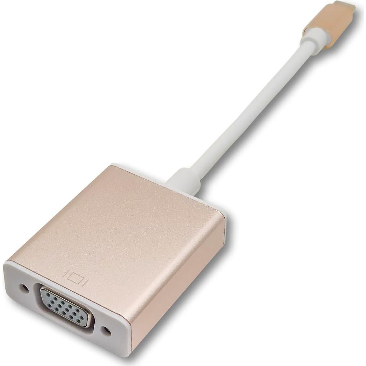 Adaptador USB-C a VGA 1080P Sonilco Rosa Dorado