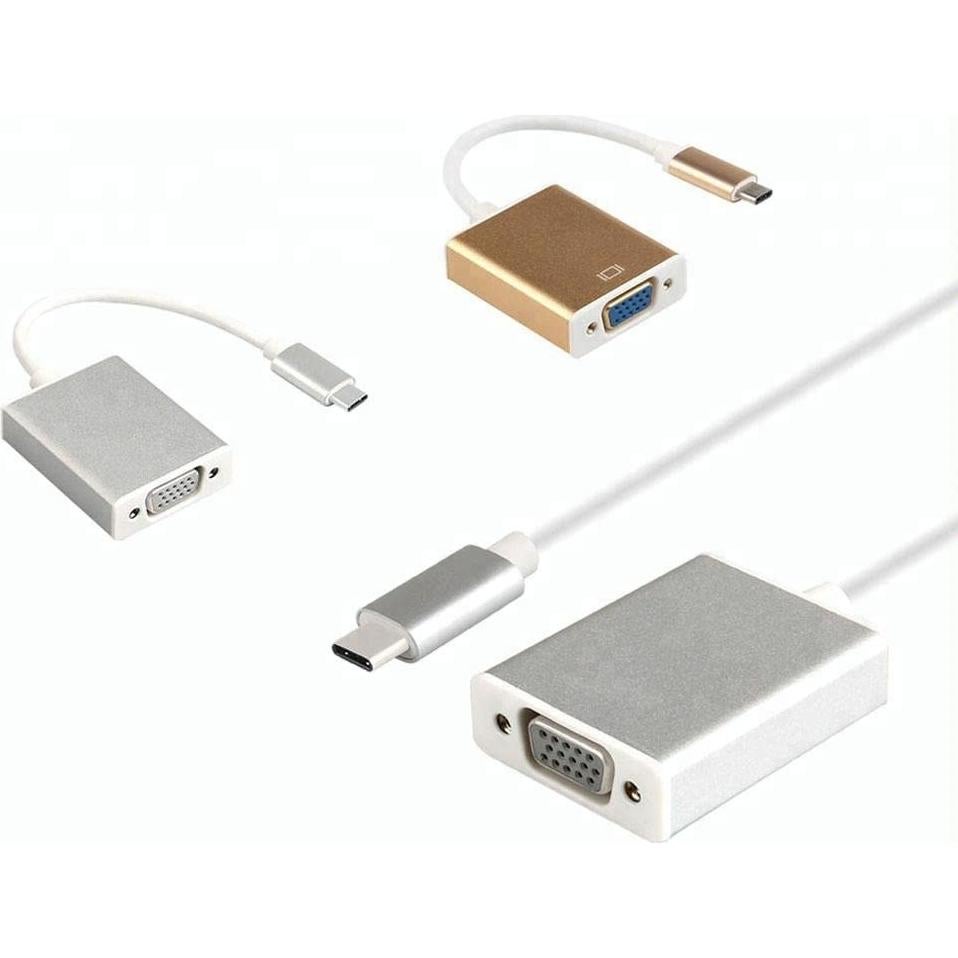 Adaptador USB-C a VGA 1080P Sonilco Rosa Dorado