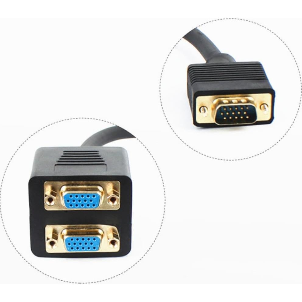 Divisor de Video VGA Suckoo 1 Entrada 2 Salidas Macho a Hembra
