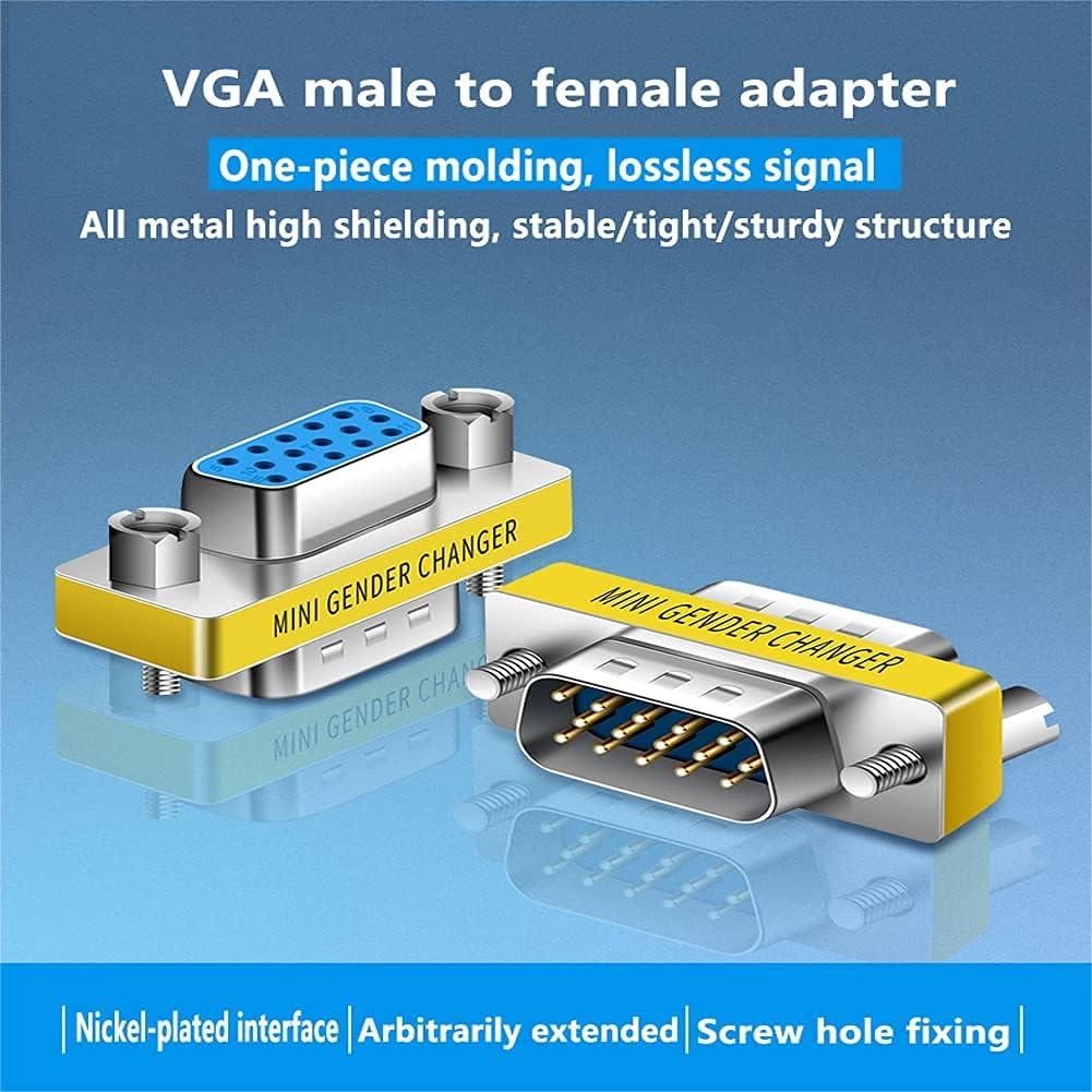 Adaptador VGA Macho a Hembra 10-Pack LNHCAW 15 Pines