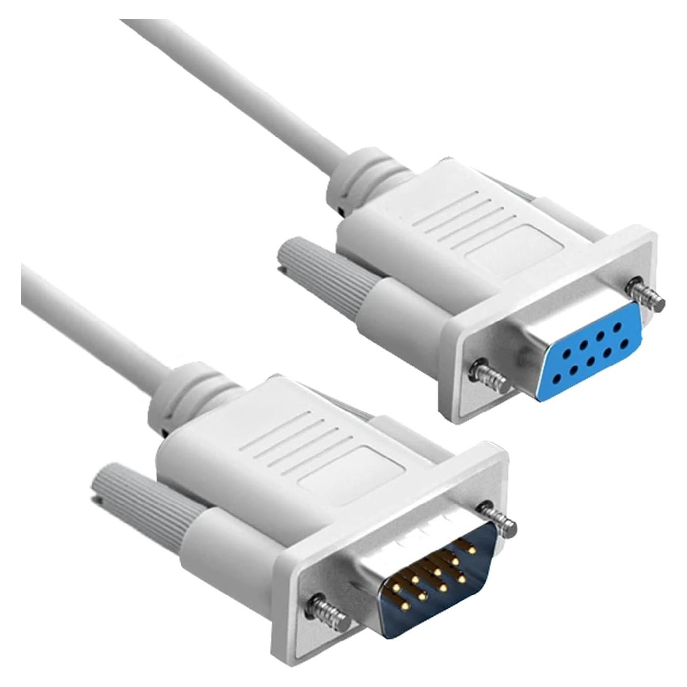 Cable de Extensión Serie RS232 DB9 Macho a Hembra 0.91 m