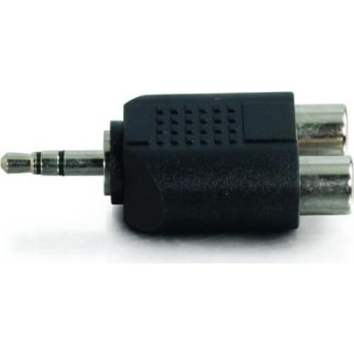 Adaptador de Audio Cables 2 Go 3.5mm Macho a RCA Doble Hembra