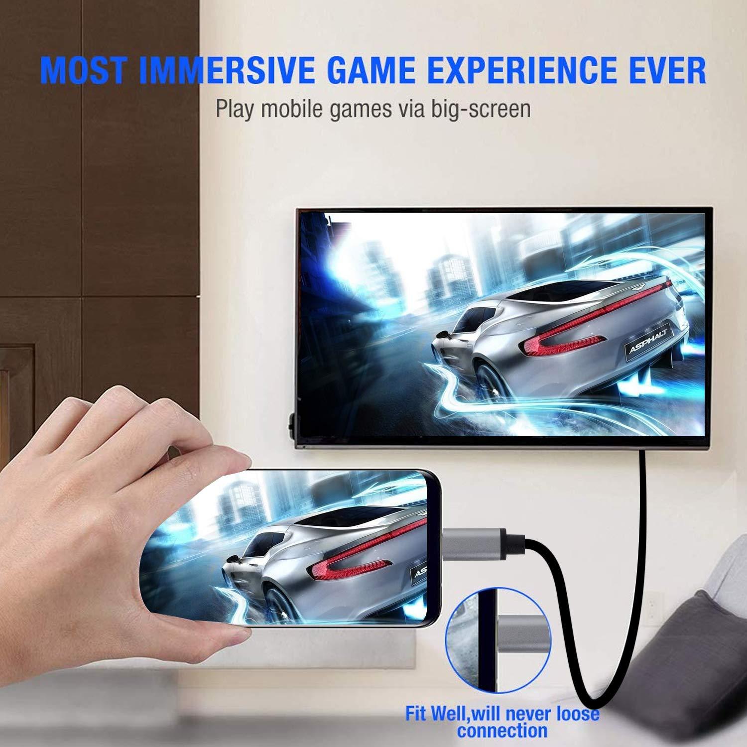 Cable USB C a HDMI 2.01m Doitby 4K 60Hz Compatible iPhone 15