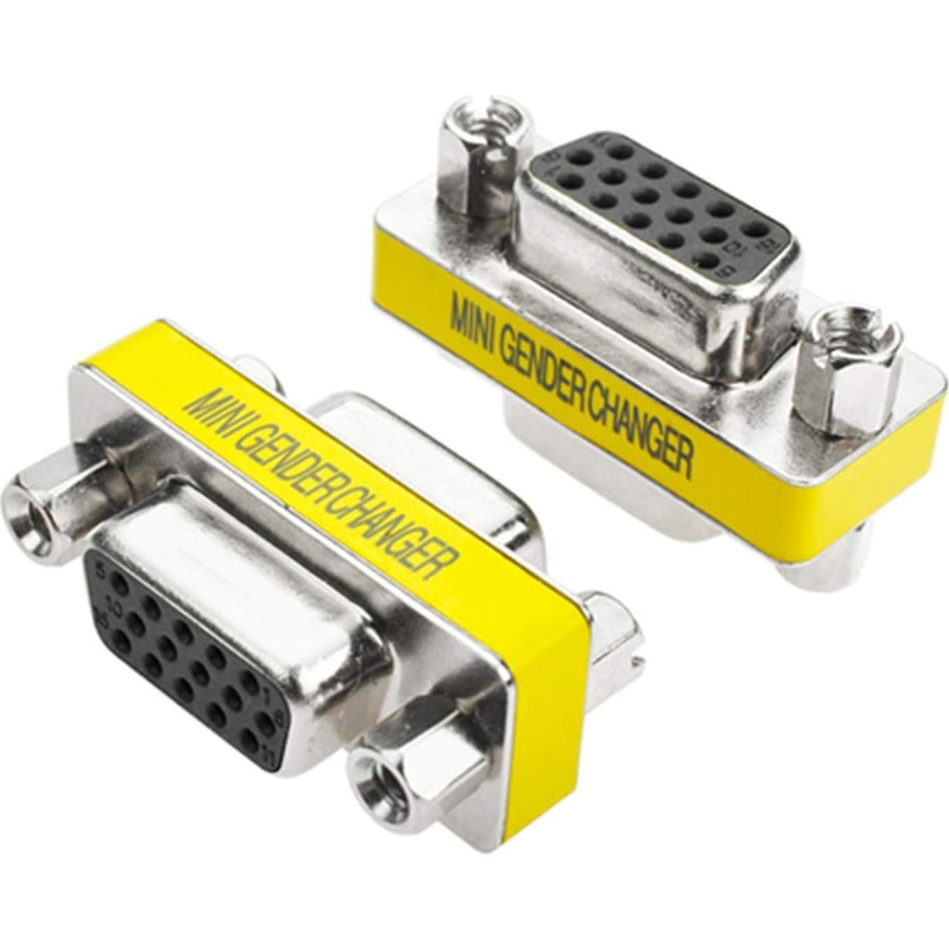 Adaptador VGA Macho a Hembra OUOU - Paquete de 5 Unidades