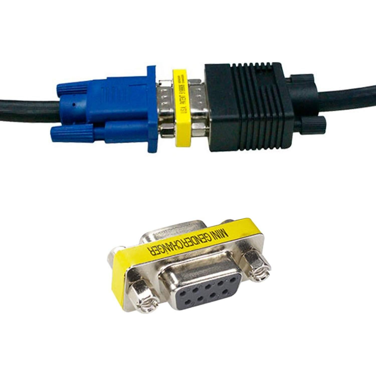 Adaptador VGA Macho a Hembra OUOU - Paquete de 5 Unidades