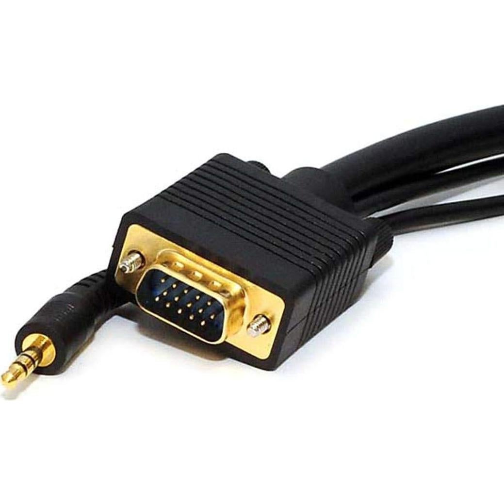 Cable VGA Macho-Macho Monoprice 3.05m con Audio Estéreo