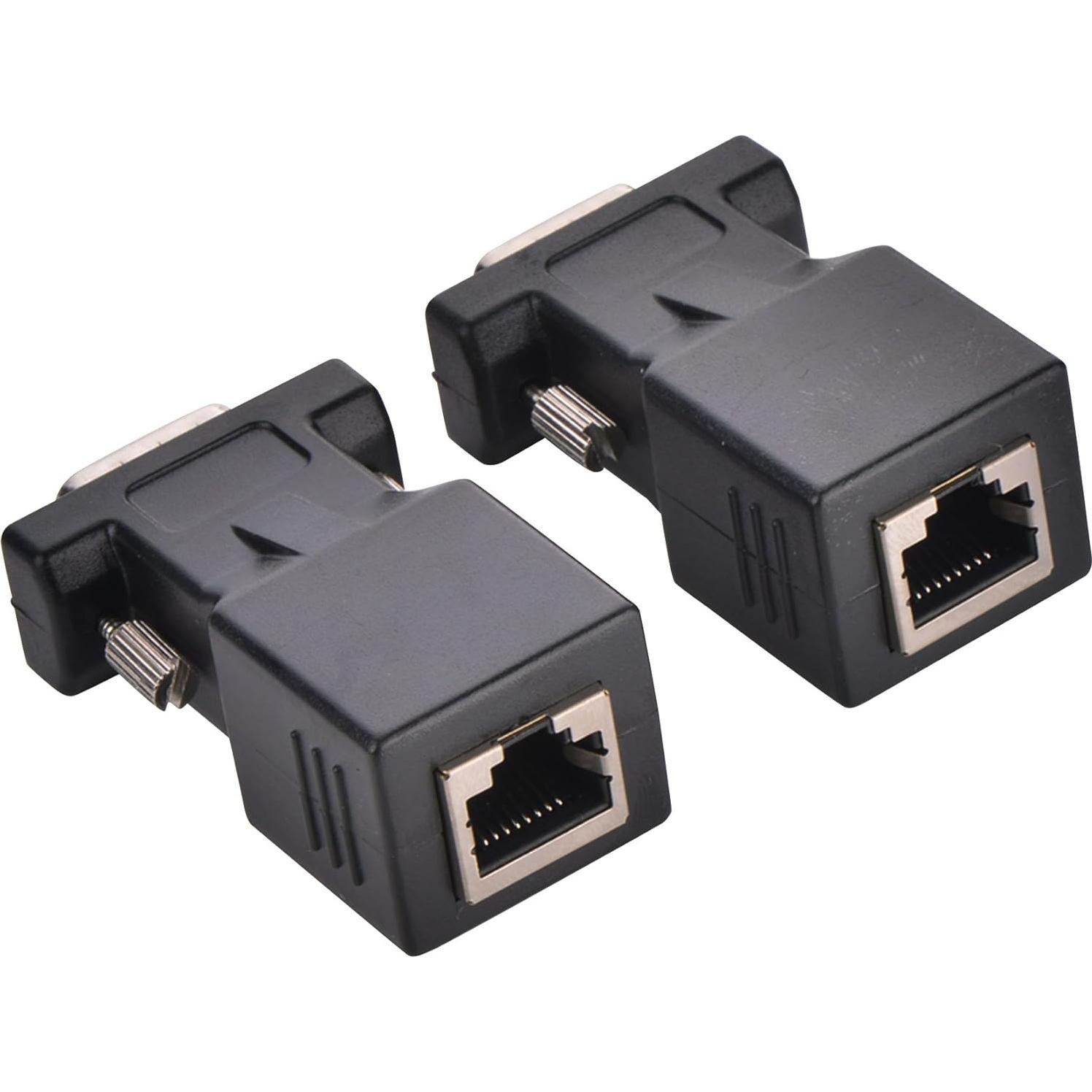 Adaptador Extensor VGA Optimal Shop 15 Pines a RJ45 20m