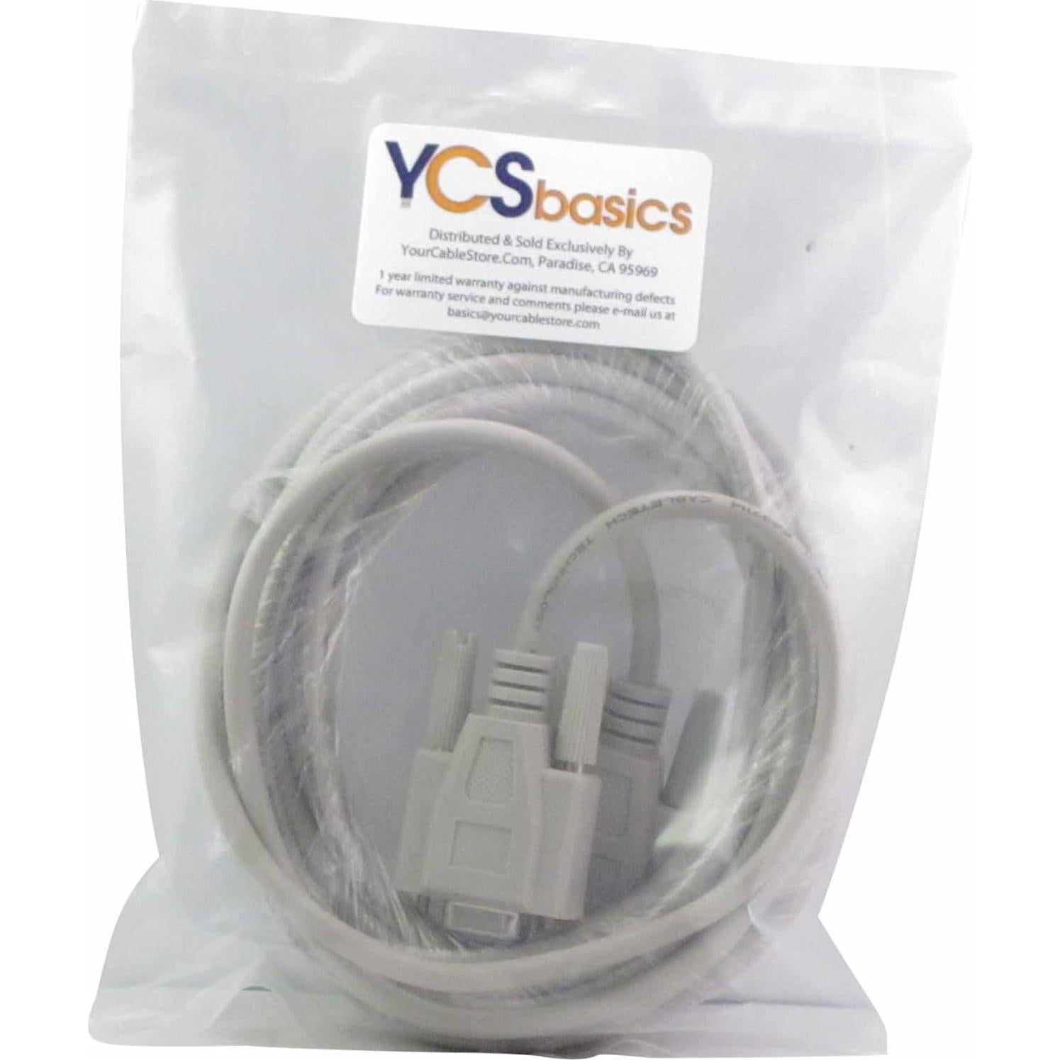 Cable de extensión serial DB9 9 pines YCS 4.57 metros
