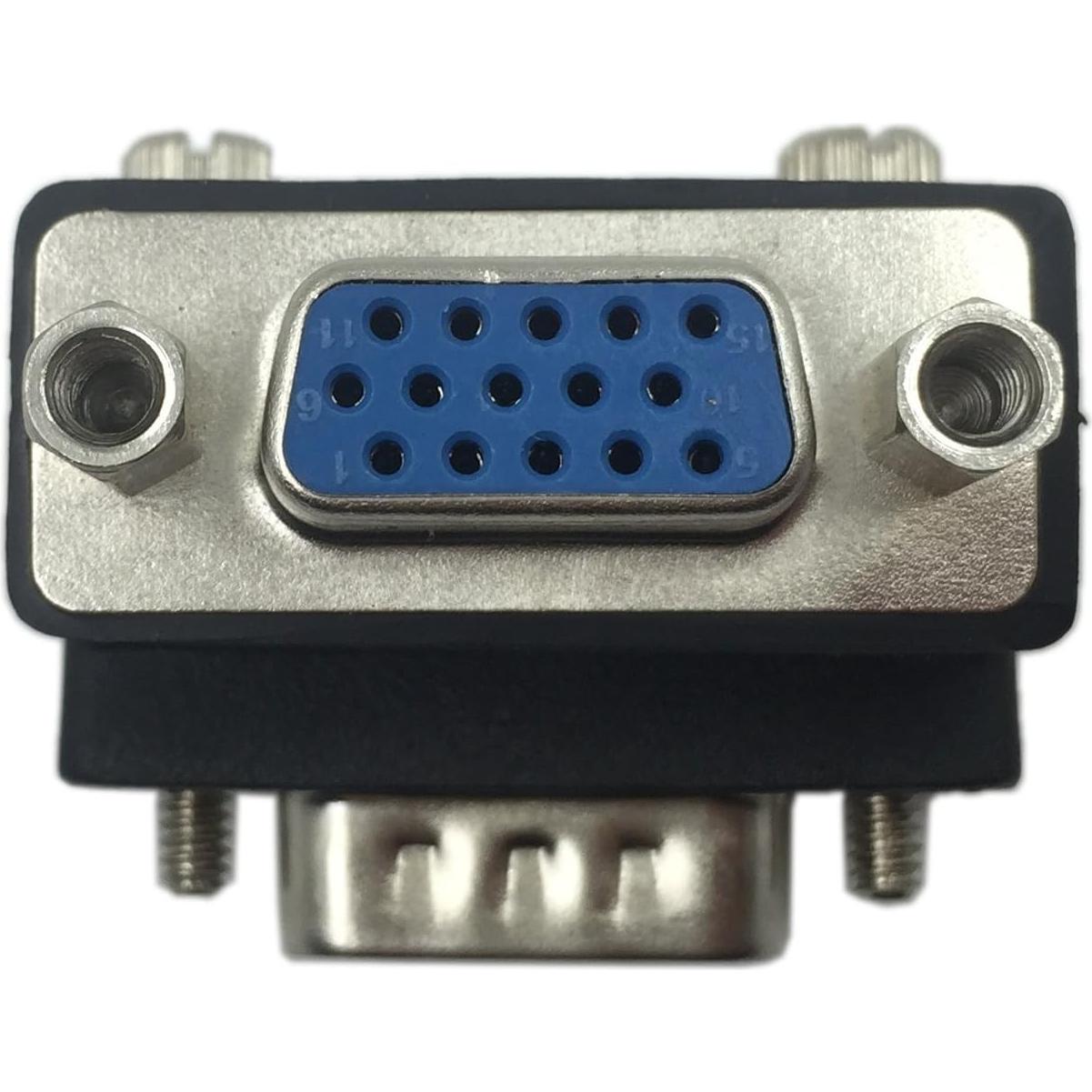 Adaptador VGA 15 Pines Macho a Hembra 90 Grados CERRXIAN