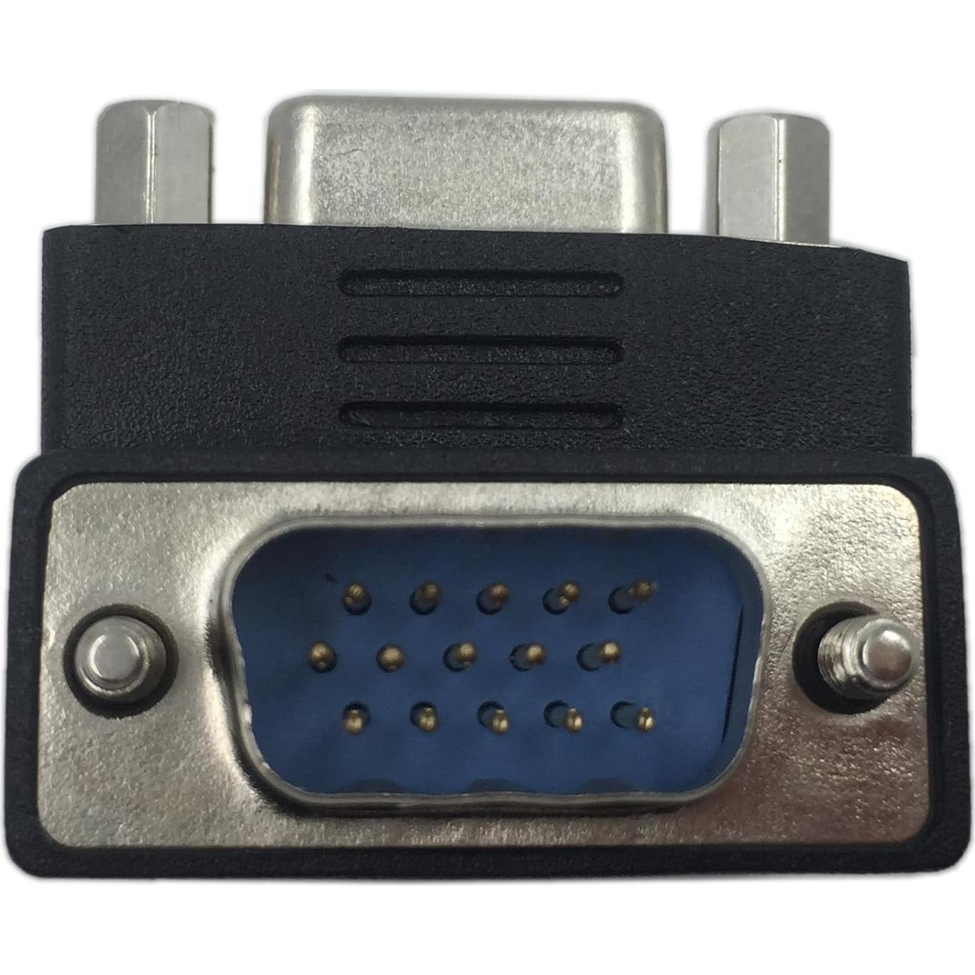 Adaptador VGA 15 Pines Macho a Hembra 90 Grados CERRXIAN