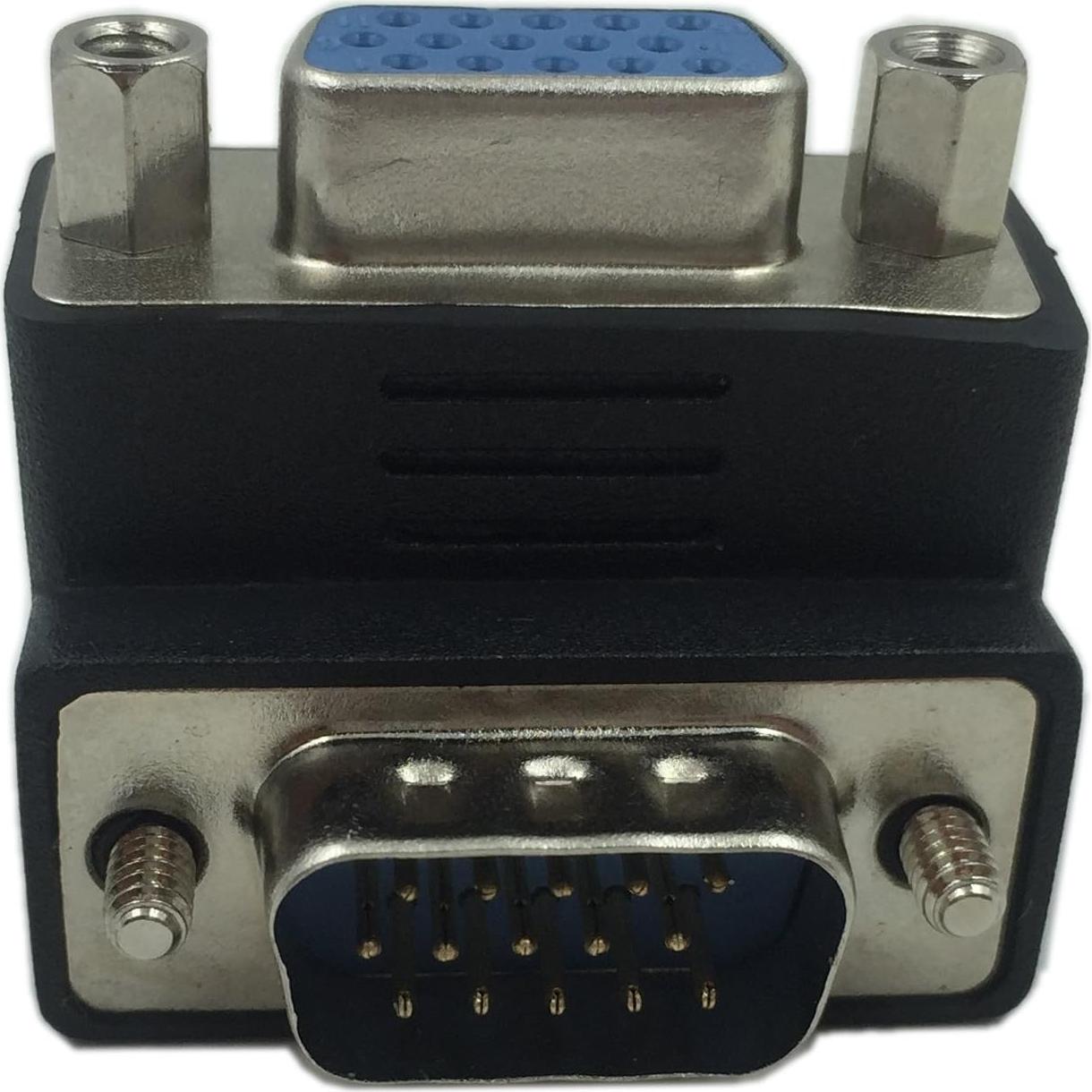 Adaptador VGA 15 Pines Macho a Hembra 90 Grados CERRXIAN