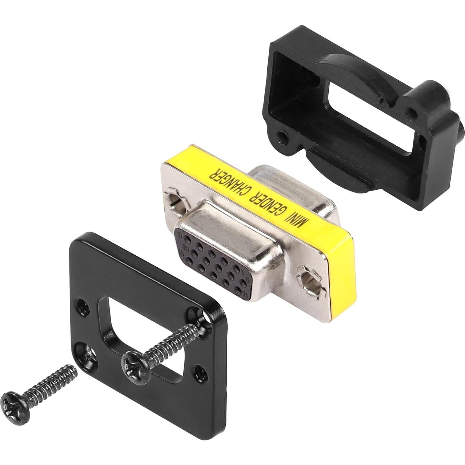 Conector de panel VGA QIANRENON DB15 hembra a macho 1080P