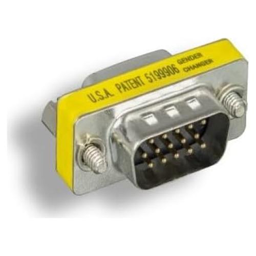 Adaptador Mini HD15 Macho a Macho KENTEK VGA SVGA 113g