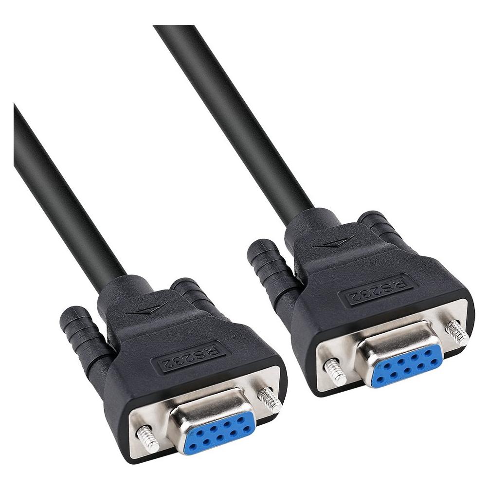 Cable Serial RS232 Hembra a Hembra DTech 1.5m 9 Pines